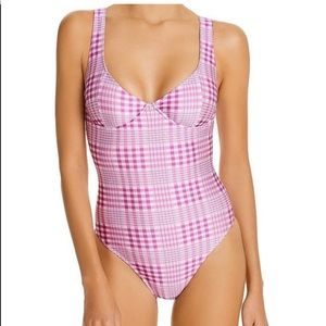 FAITHFULL THE BRAND MONA ONE PIECE GINGHAM